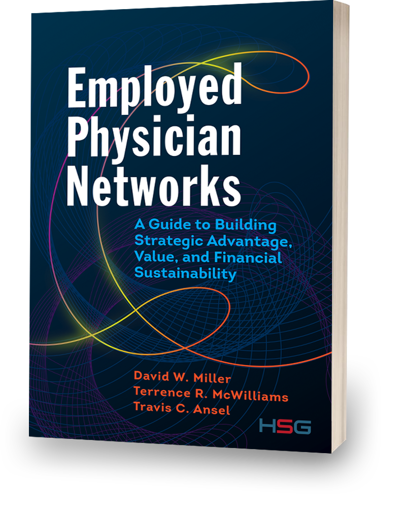 The cover of a book titled "Employed Physician Networks"