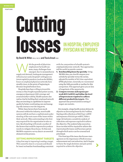 Cutting Losses – HSG Featured in MGMA’s Connection Magazine