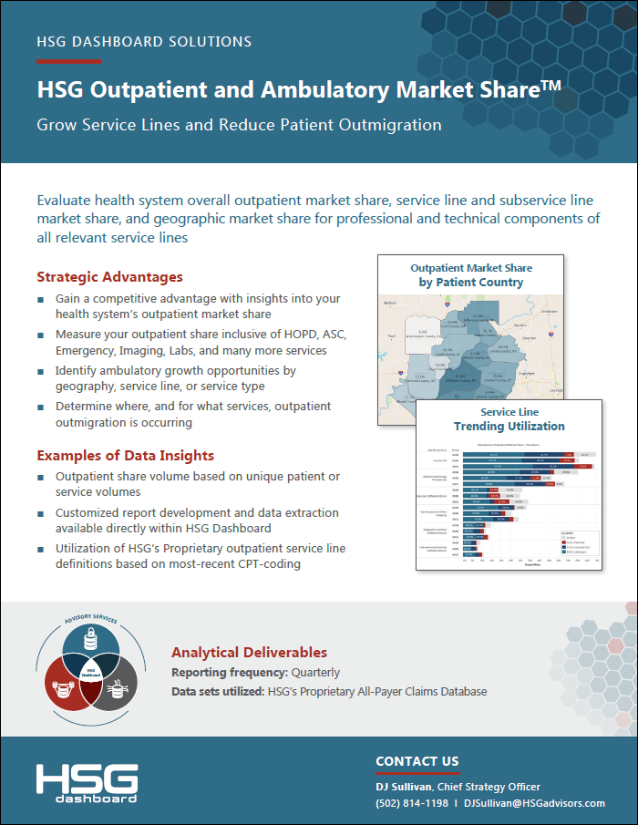 Grow service lines and reduce patient outmigration 